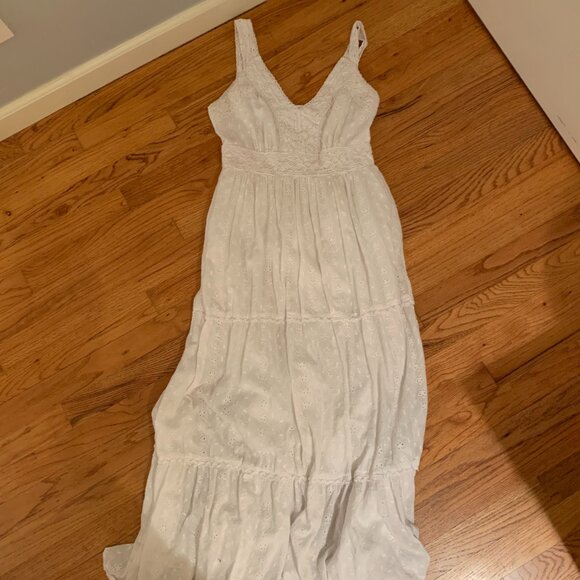 Anthropologie Me 2 Magic Sleeveless Eyelet Embroidered Maxi Dress Sz M - Picture 5 of 6